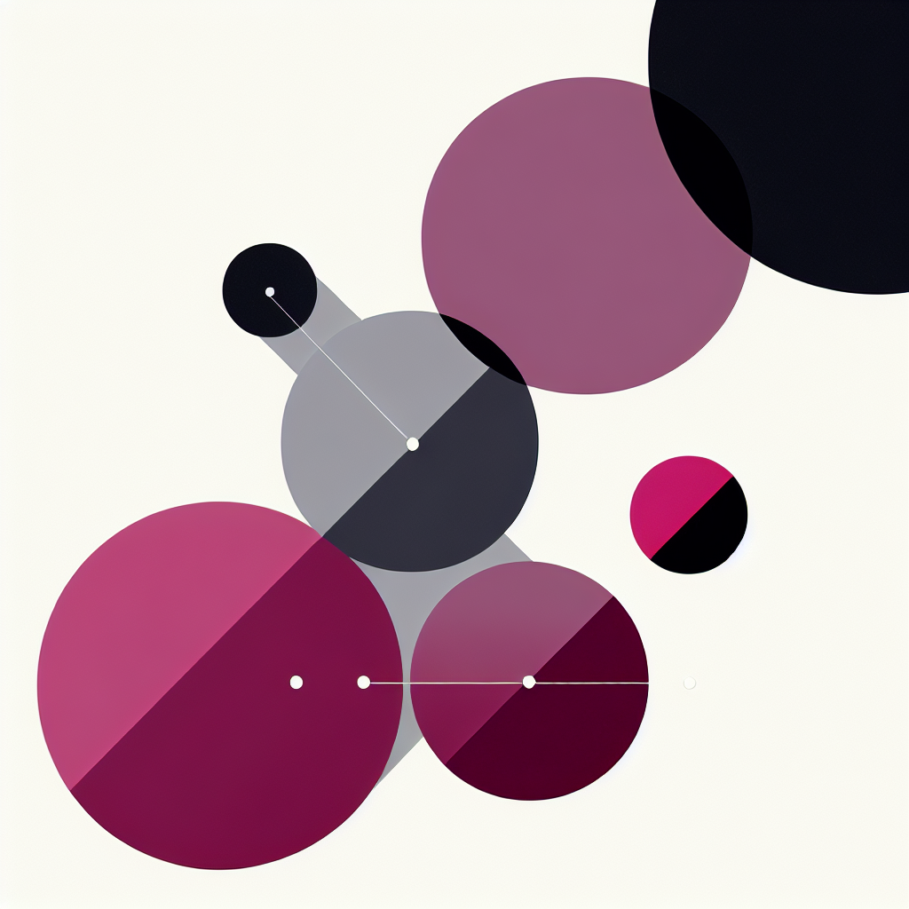 Overlapping circles data visualization